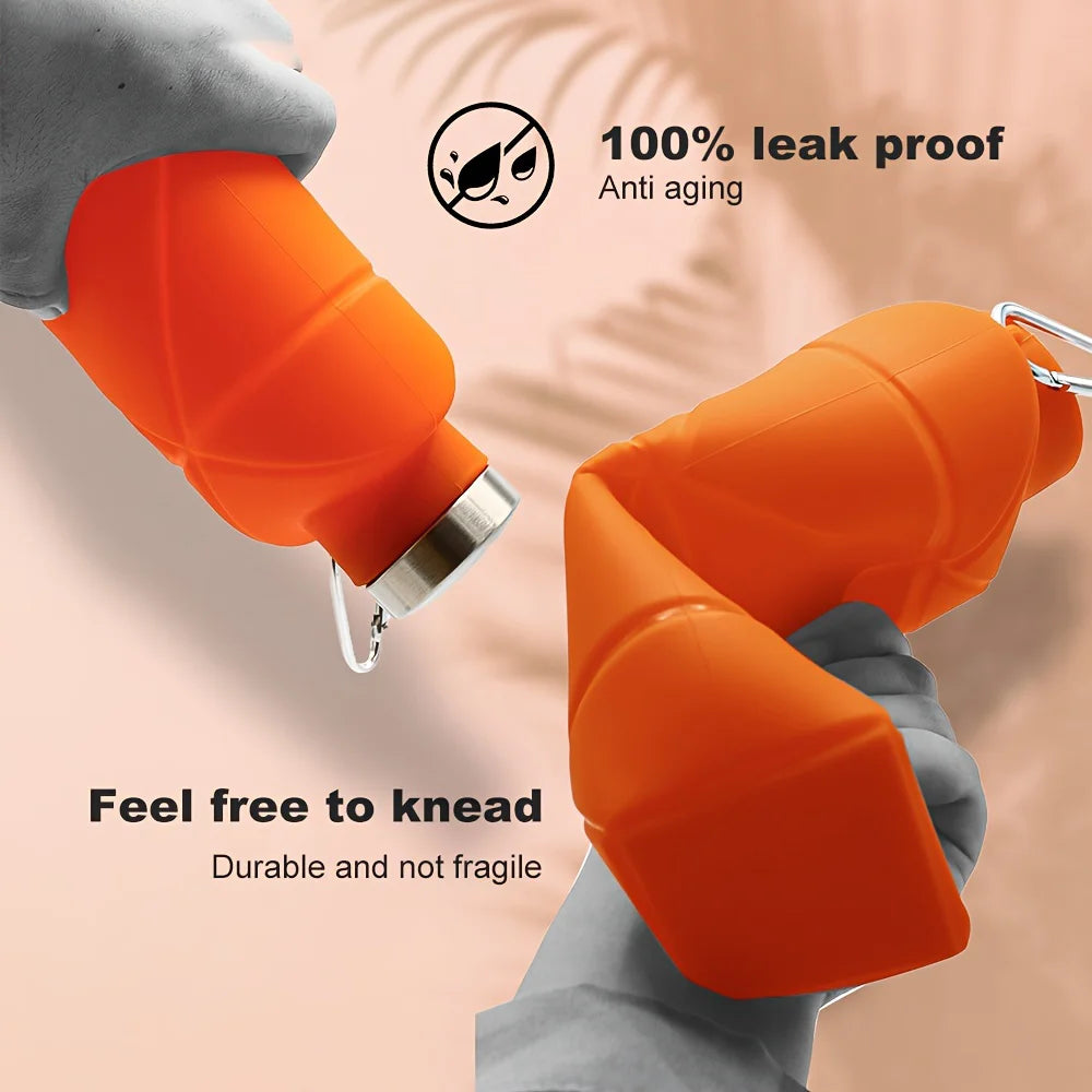 Collapsible Reusable Silicone Water Bottle