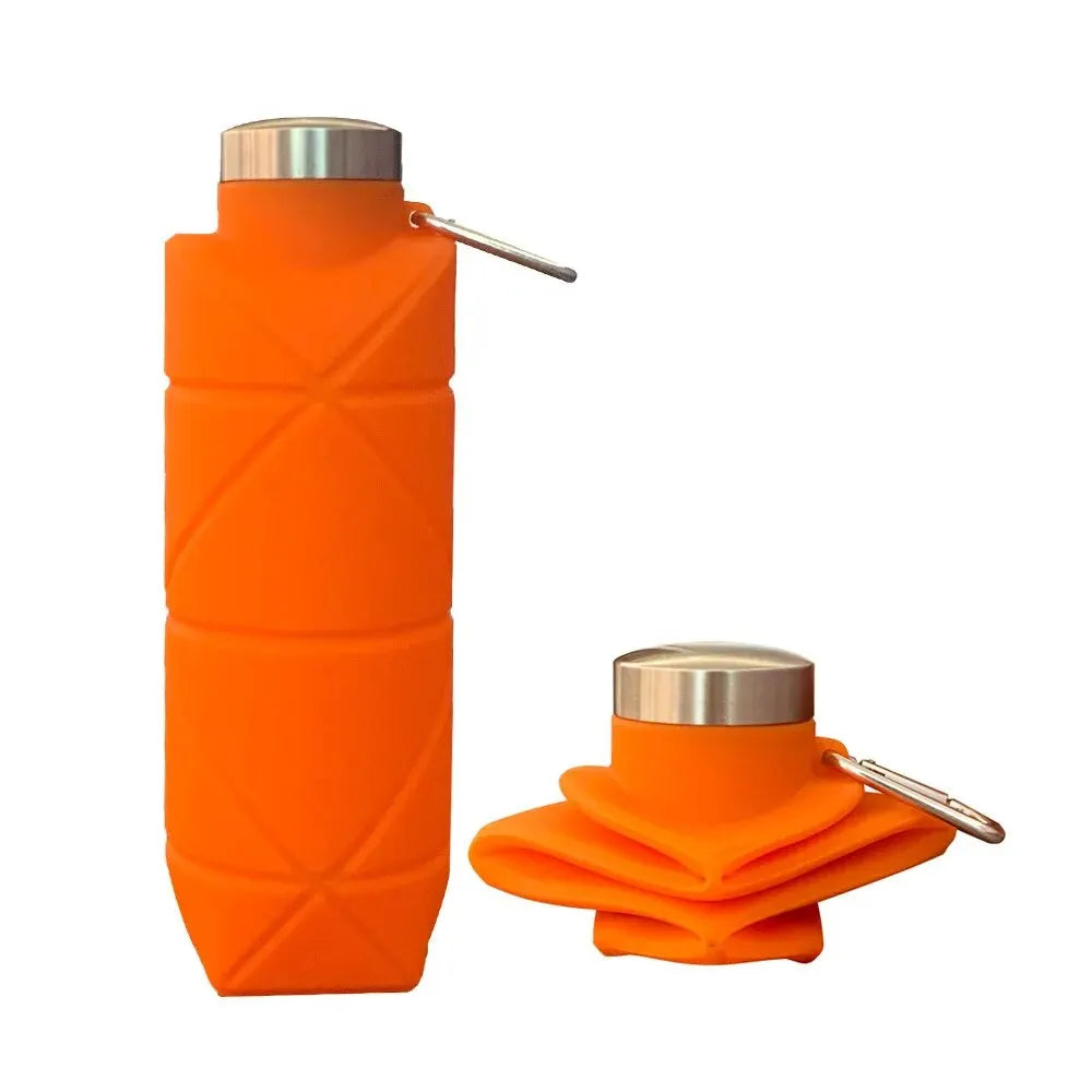 Collapsible Reusable Silicone Water Bottle