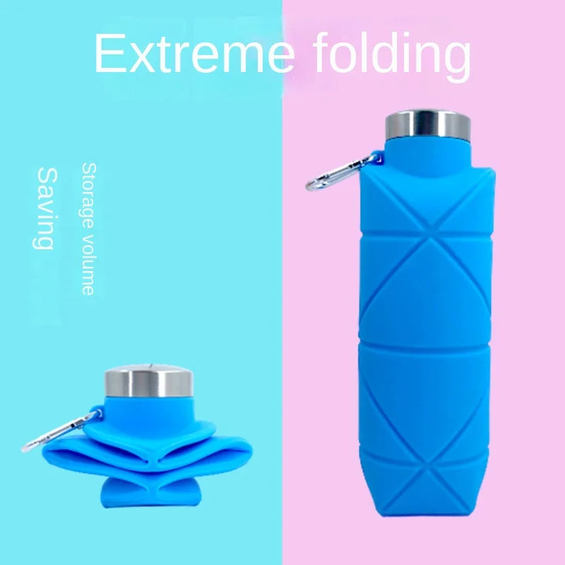 Collapsible Reusable Silicone Water Bottle