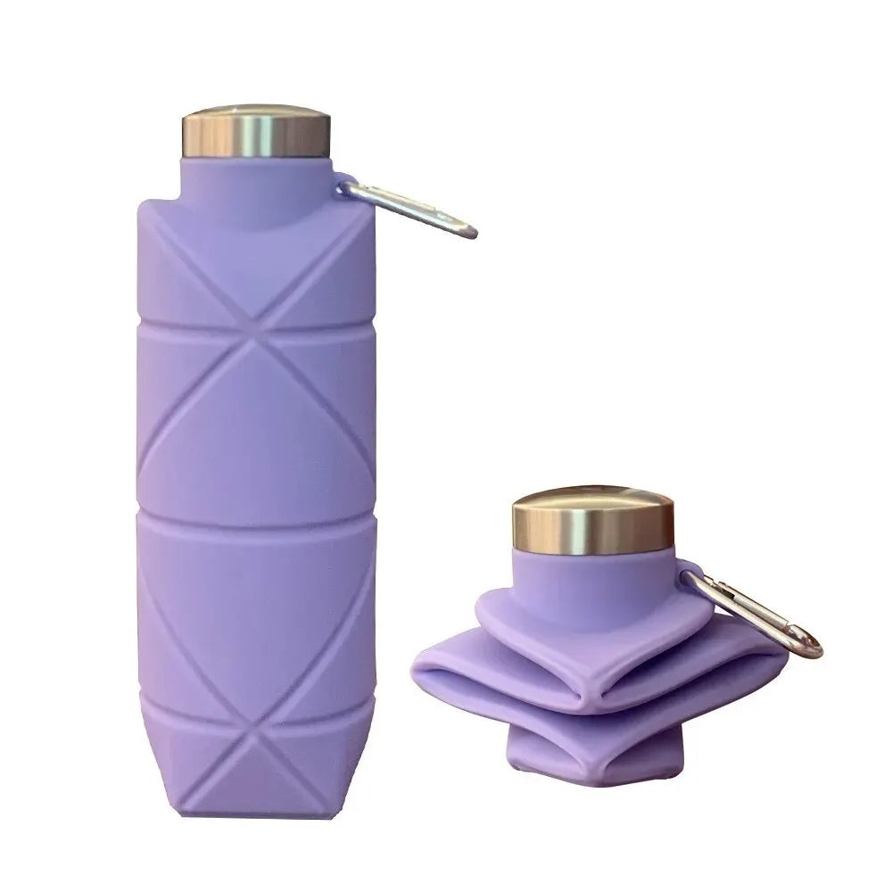 Collapsible Reusable Silicone Water Bottle