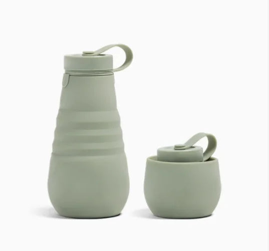 Collapsible Reusable Silicone Water Bottle